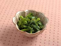 菜の花の辛し味噌和え
